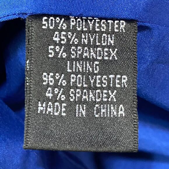 Adrianna Papell Cocktail Dress & Jacket Set Iridescent Cobalt Blue Womens Medium - Picture 13 of 14